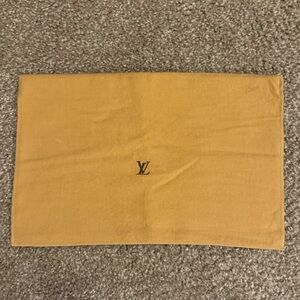 Louis Vuitton Dust Cover Tan with Dark Brown Logo